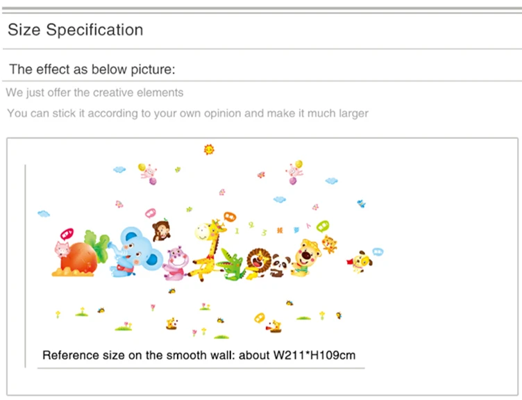 [SHIJUEHEZI] настенные наклейки с животными, слон, жираф, бегемот, обезьяны, Настенный декор для детской комнаты, украшение для детской спальни