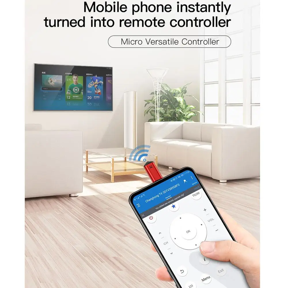 Тип-c смартфон ИК пульт дистанционного управления Лер адаптер для Android смартфон мини Инфракрасный Универсальный контроль все в одном Air Conditione
