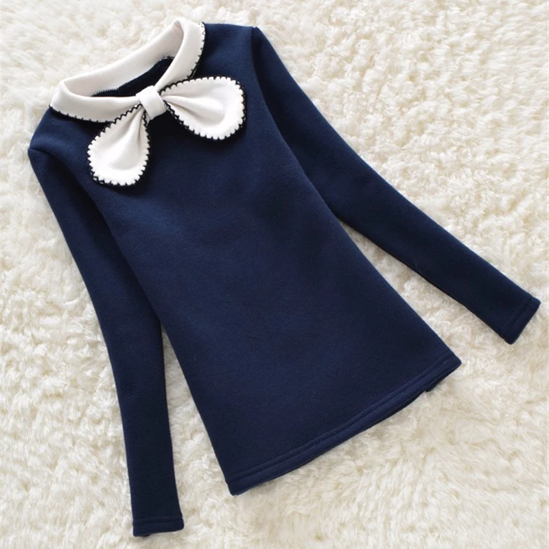 

BibiCola winter baby girls sweater kids clothes children warm long sleeve sweater newborn girls pure color cute tops clothing