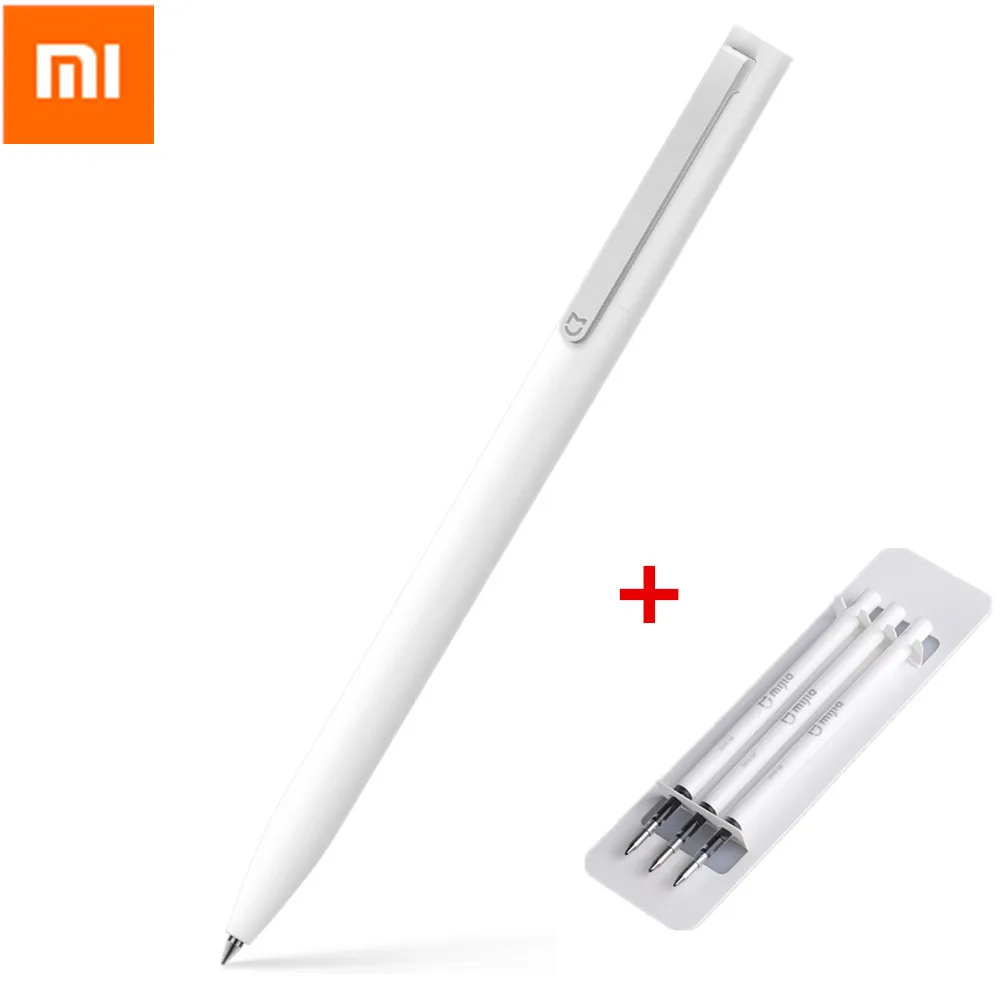 

Original Xiaomi Mijia Sign Pen Smooth Switzerland Black Refill MiKuni Japan Ink 0.5mm Signing Pen With Replaceable Optional