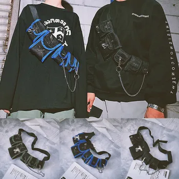 

Modish Brand Unisex Multifunctional Canvas Crossbody Bag Multiple Pockets Chest Bag Phone Bag Dropshipping Pakiet talii