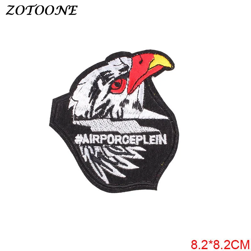 ZOTOONE железные нашивки для одежды бабочка Кот тигр сердце круглые вышитые стикер