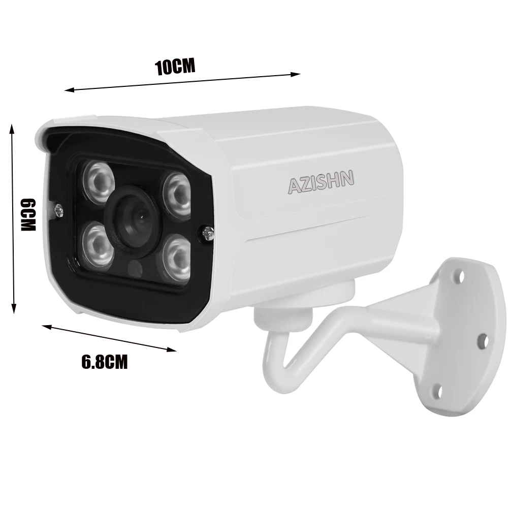AZISHN CCTV камера 800TVL/1000TVL ИК фильтр 4 шт. массив светодиодов ночное видение металл открытый водонепроницаемый камеры наблюдения