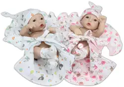 NPKCOLLECTION Новые 10 дюймов мини Полный Силиконовый Куклы реборн игрушки для одежда для малышей жив для продажи подарки на день рождения