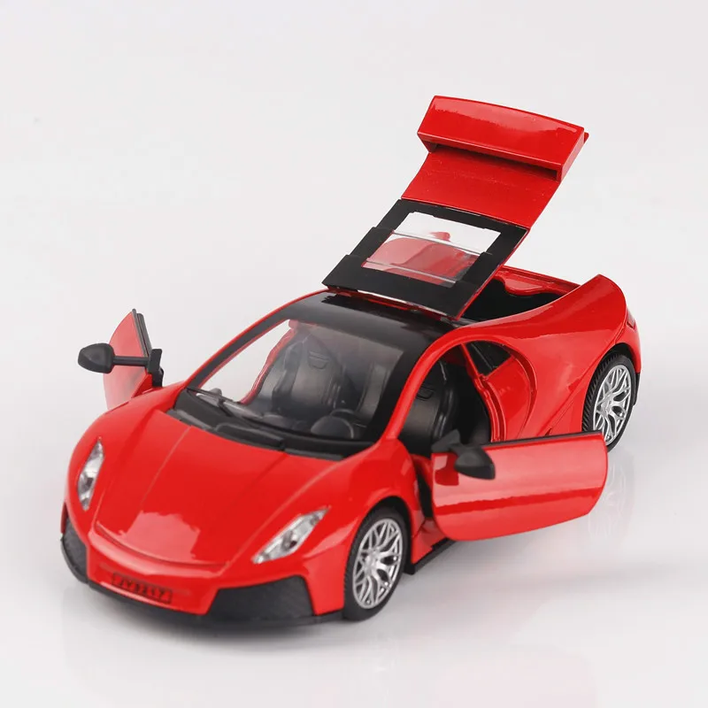 Испанский для Spano GTA модель автомобиля игрушка 1:32 звук и свет тянуть назад моделирование литья под давлением Супер гоночный игрушечный