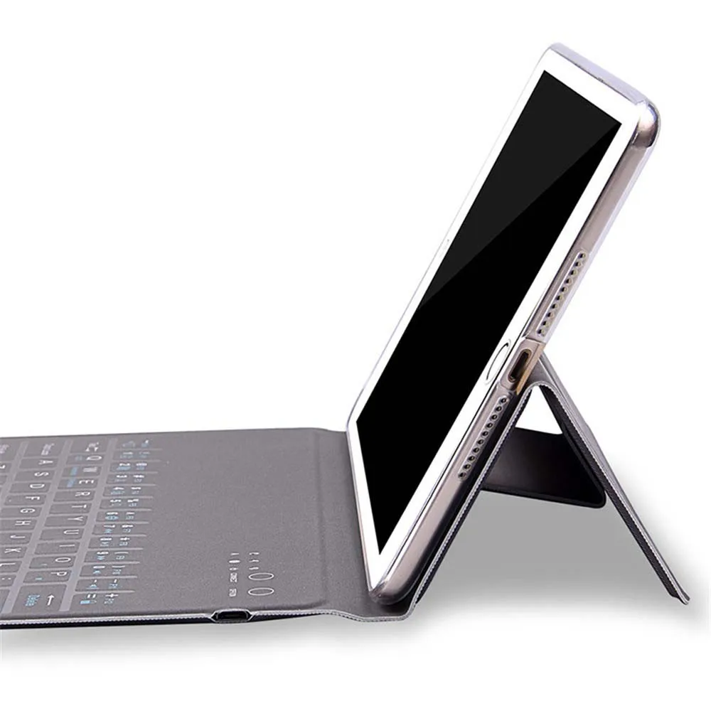 Мини Bluetooth клавиатура Беспроводной PU подставка чехол для iPad 2/3/4/iPad воздуха 1 2 Mini 3 9
