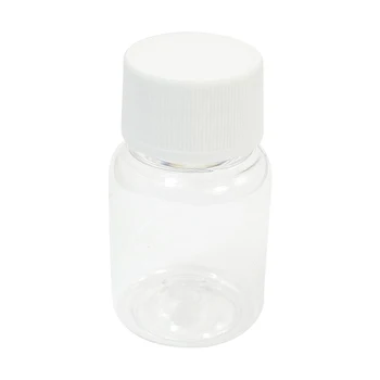

New 50ml Wide Neck White Transparent Plastic Cylinder Shape Chemistry Storage Bottle (white + Transparent color)