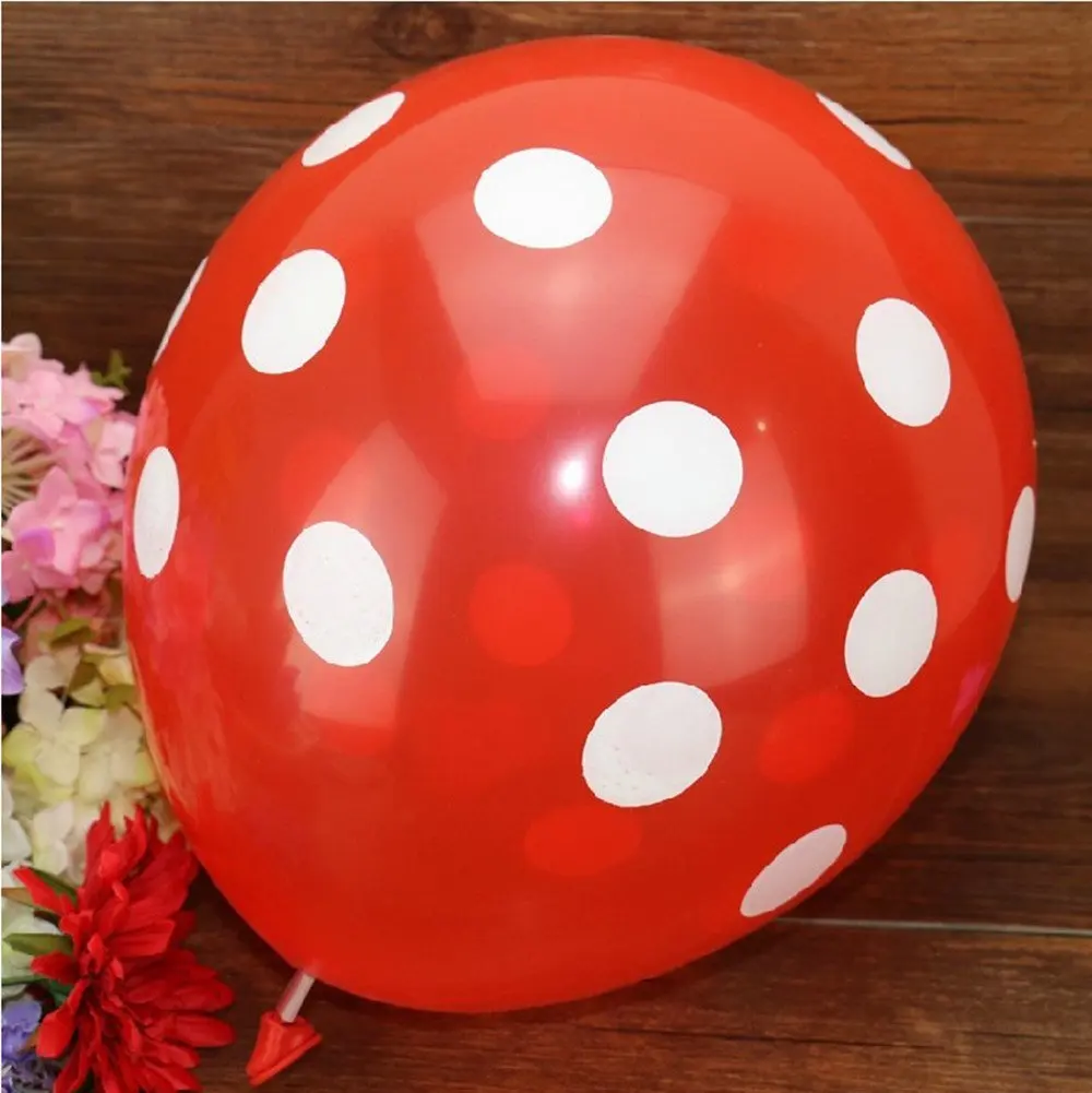 FANLUS 100pcs Assorted Polka Dots Balloon 12 Latex Helium Balloons for Wedding Birthday Party Festival Christmas Decorations (3)