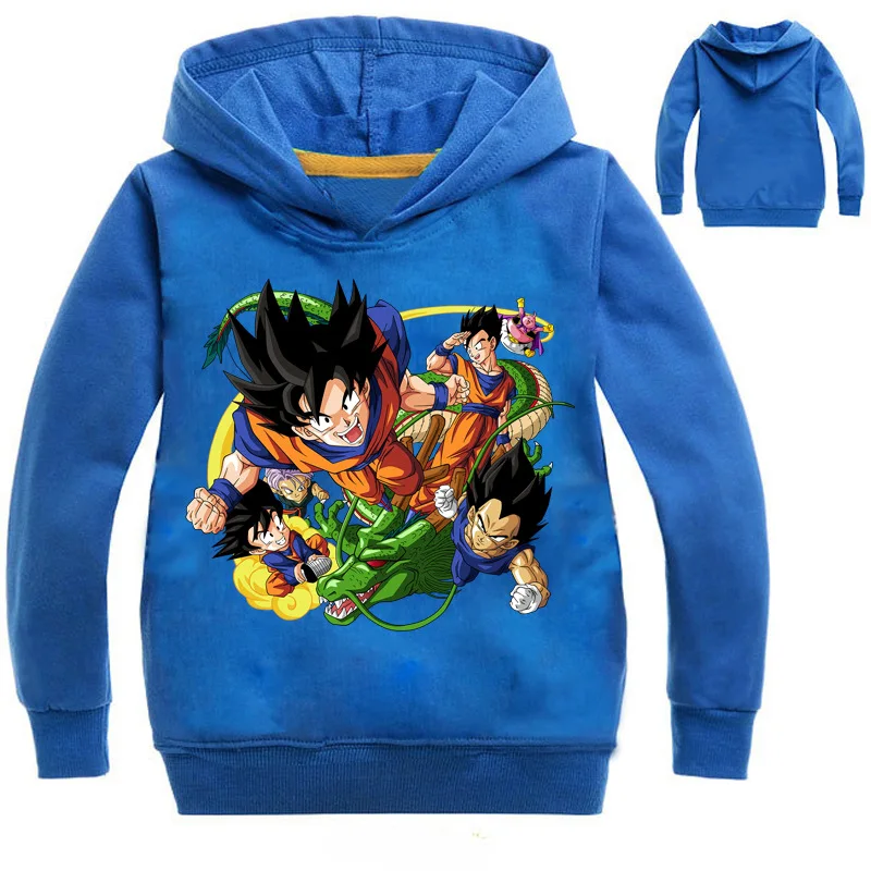 

3-13 years Kids Dragon Ball Z Goku Hoodie t shirt Coat Girls Boys Spring Long Sleeve Sweatshirt Tops Leisure Sports WX656