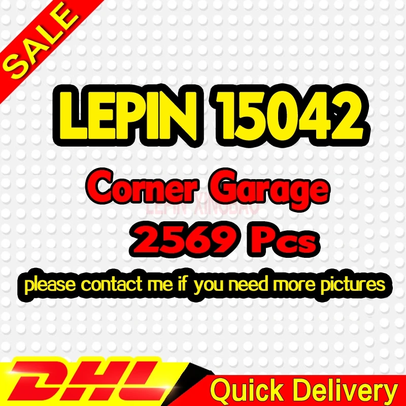 LP 15042 Угловые гаражи набор 10264 сборка 2569 шт. строительные серии кубики Кирпичи Детские игрушки коллекционные подарки