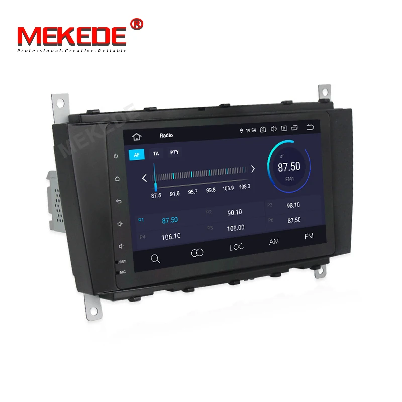 Cheap MEKEDE 1024X600 DSP IPS 4G Android 9.0  Car DVD Multimedia  for Mercedes/Benz C Class W203 c200 C230 C240 C320 C350 CLK W209 2