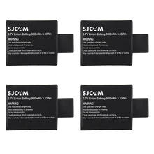 4Pcs Quality Sport Camera Battery 3.7V 900mAh Backup Sj4000 For SJ4000 SJCAM SJ5000 PLUS Sports Action Sj Cam Accessories