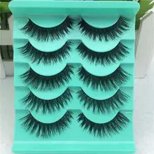 5 пар Потрясающие натуральные крестообразные Накладные ресницы ручной работы крестовые накладные ресницы Инструменты