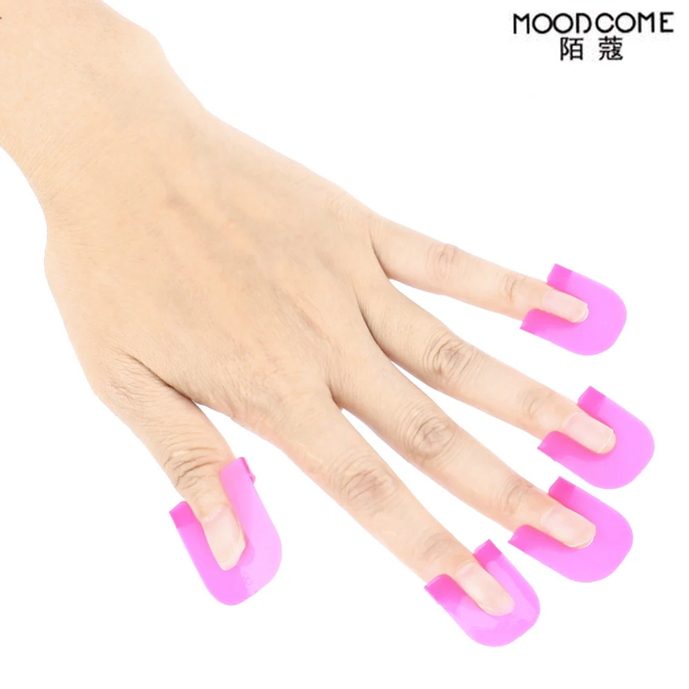 26pcs/set Manicure Finger Cover Nail Polish Molds Shield Tips Cover Creative Nail Polish Spill