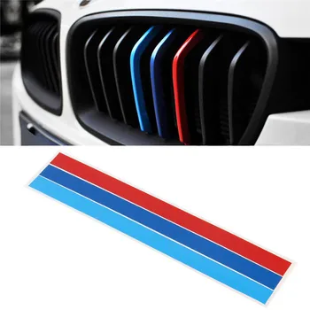 

New 3 Color Front Grille Grill Vinyl Strip Sticker Decal For Car M3 M5 E46 E60 E90