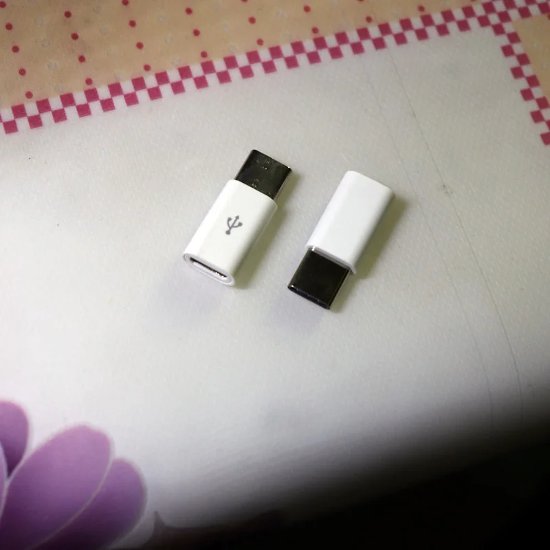 2 шт. USB 3,1 type-C штекер для Micro USB Женский USB-C кабель адаптер Тип C конвертер для Macbook Nokia N1 ChromeBook Nexus 5X6 P