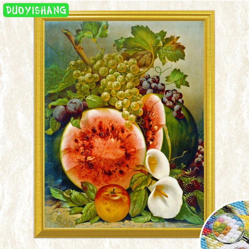 DUOYISHANG 5D DIY Алмазная картина осень фрукты натюрморт полный квадрат вышивка