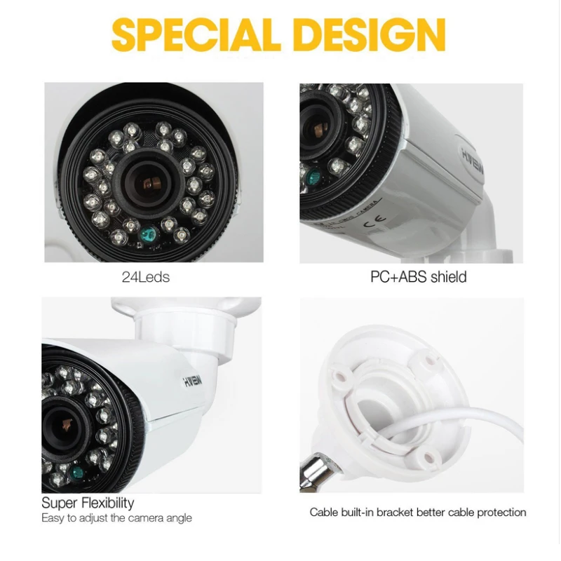 H. VIEW 720P наружная камера высокого разрешения ИК s PAL 1MP видео CCTV мини AHD s|Камеры