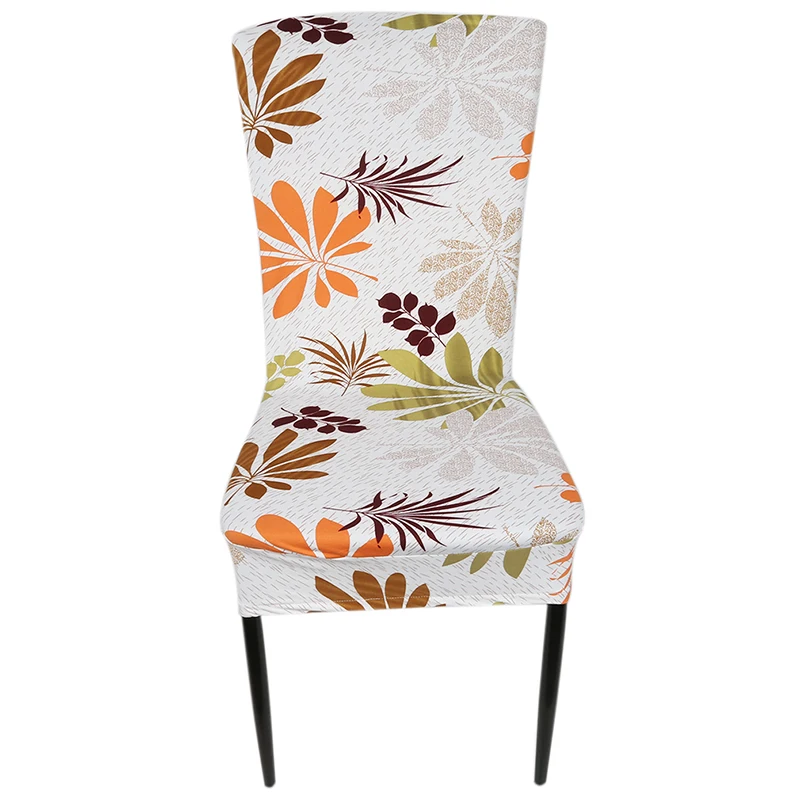 

Printed Spandex Stretch Dining Chair Covers Restaurant Weddings Banquet Hotel Chair Covering Protector Slipcover Decor IC877066