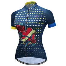AN.RUICHI Elroy Quick-Dry Summer Women MTB Bike Clothing Breathable Bicycle Clothes Ropa Ciclismo Girls UV Pink Cycling Jersey