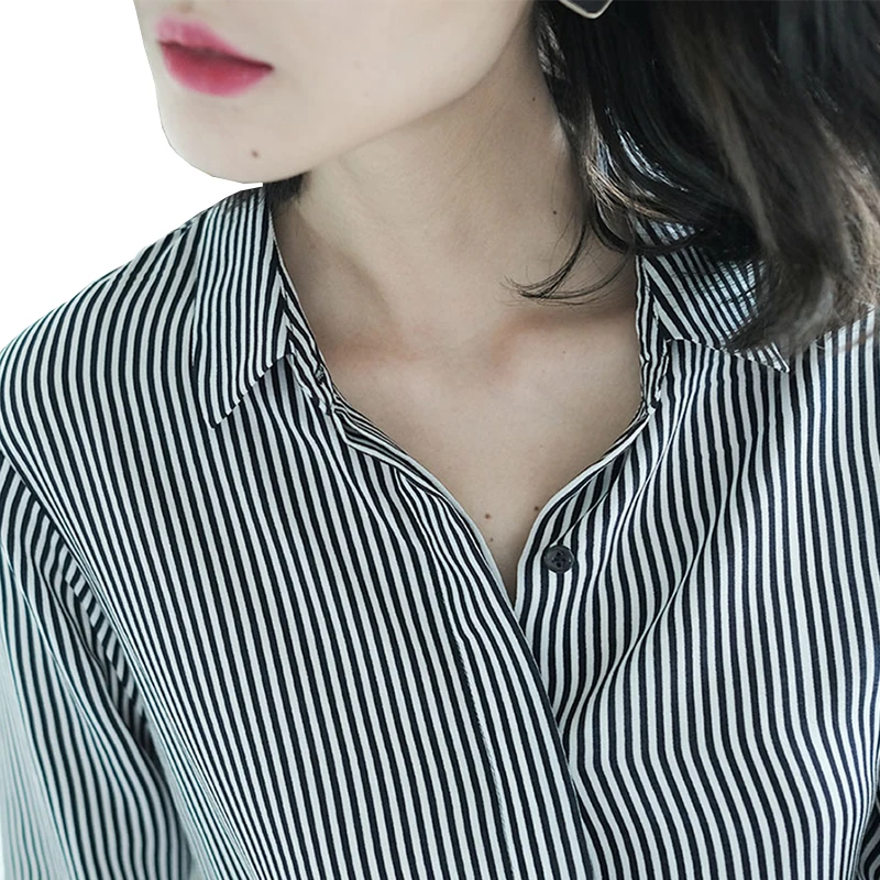 

Striped Blouse Shirt Women Long Sleeve Tops Fashion 2018 Spring Summer Style Korean 2017 Autumn Winter Lady Casual Shirt Female
