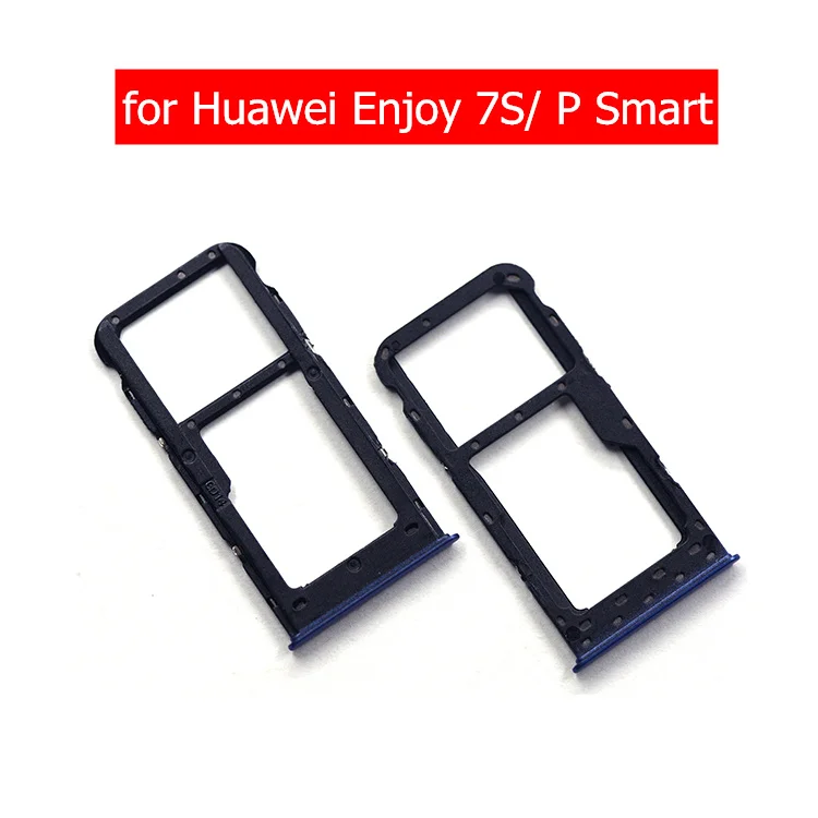 

for Huawei P Smart/ for Huawei Enjoy 7S Card Tray Holder SIM Card Slot Adapter Socket SIM Card Tray Holder Repair Spare Parts