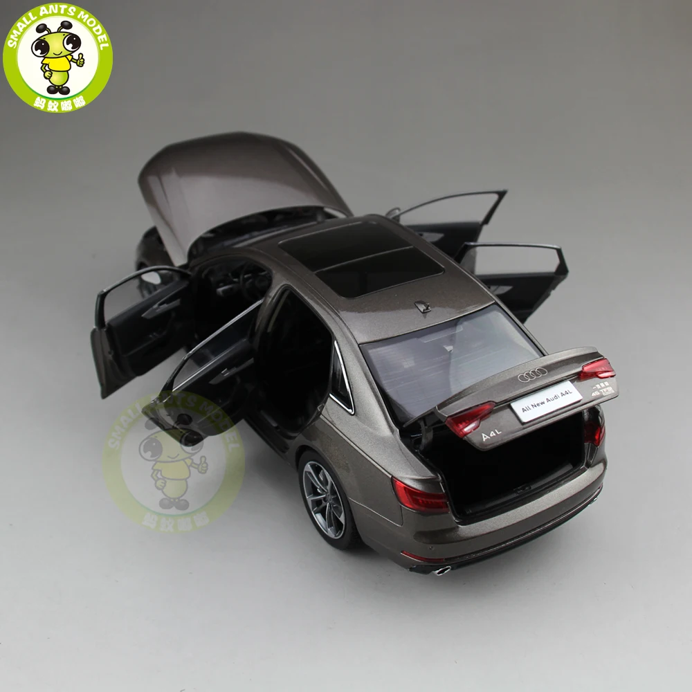 1/18 Audi A4 A4L литая под давлением металлическая модель автомобиля игрушка мальчик девочка дети подарок коллекция коричневый