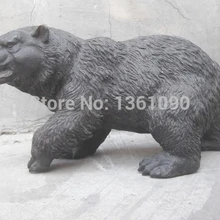 Xd 00152 8 Дюймов Китайский бронзовый резные черный медведь Статуи
