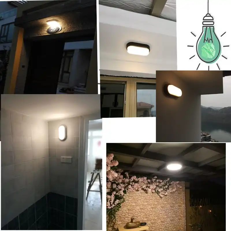 Pir Motion Sensor Outdoor Waterproof Wall Lamps Ip54 Aisle Balcony Pir Motion Sensor Outdoor Waterproof