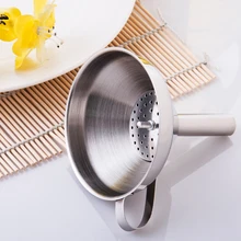 4 дюйма воронки Нержавеющая сталь заливки декантации воронка со съемным фильтром кухонный фильтр 10,5 см Воронка 14 шт./лот