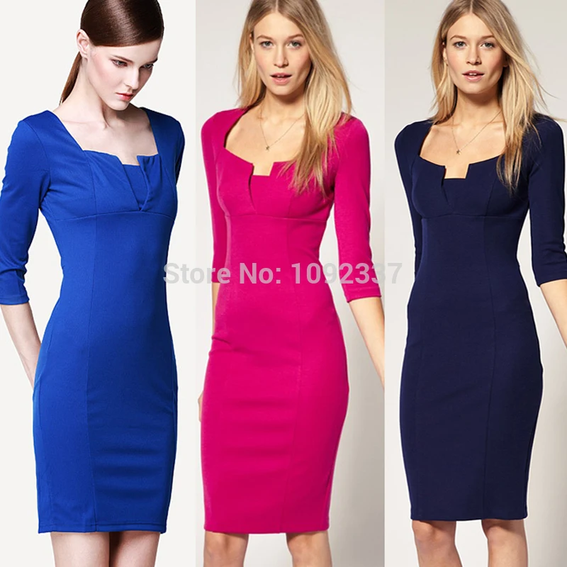 Платье С Четверть Рукавом До Колена фото 8