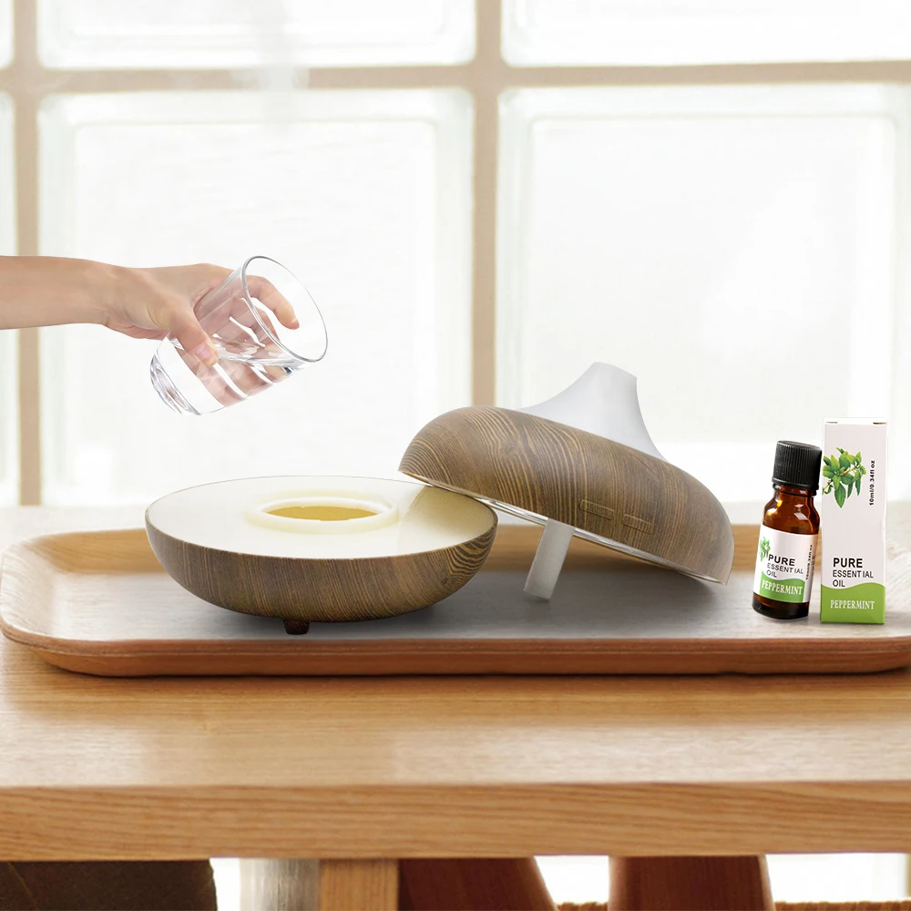 Продажа PIVOKA 300 мл Аромат Увлажнитель воздуха под дерево с светодиодный свет эфирных масел, аэрозольный распылитель для ароматерапии, Электрический ...