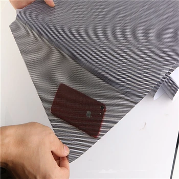 

30cm*107cm Car Headlight Film Honeycomb Perforated Tint Mesh Film Black Taillight Fog Light Vinyl Film Grid Stickers Decals
