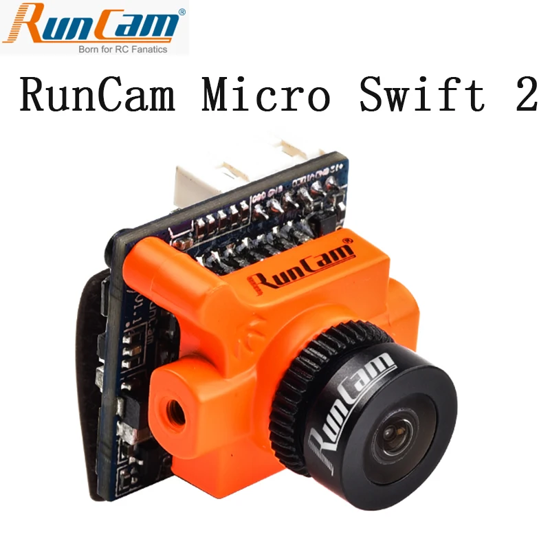 

RunCam Micro Swift 2 600TVL PAL/NTSC 2.1mm/2.3mm Lens FOV 160/145 Degree 1/3'' CCD FPV Camera with Built-in OSD