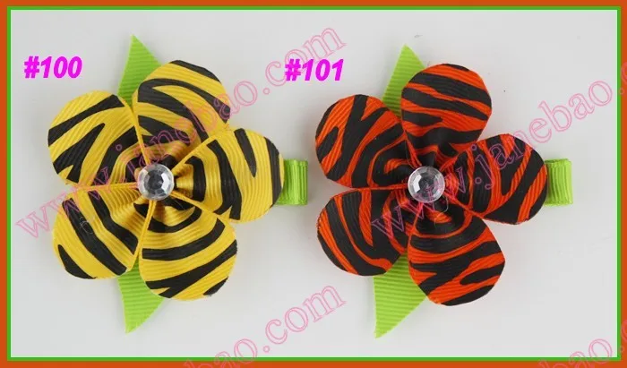 

free shipping 140pcs 2" petal flower clips ribbon flower clips girl bows girl hair clips
