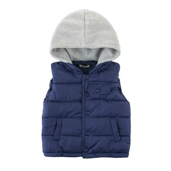 

HOT 2019 new winter kids warm vest boy girl thick Sleeveless Hoodie coat baby toddler fashion sport Children's clothing clothes