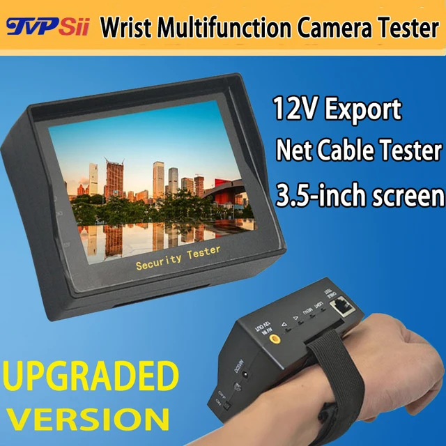 3.5 pollice tft monitor lcd a colori di sorveglianza cctv telecamera analogica tester con funzione di test cavo di rete spedizione gratuita