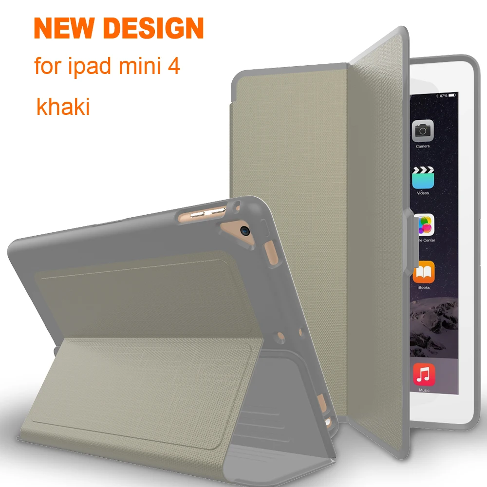 Новые роскошные из искусственной кожи Smart Cover для iPad mini 4 Автоматическое