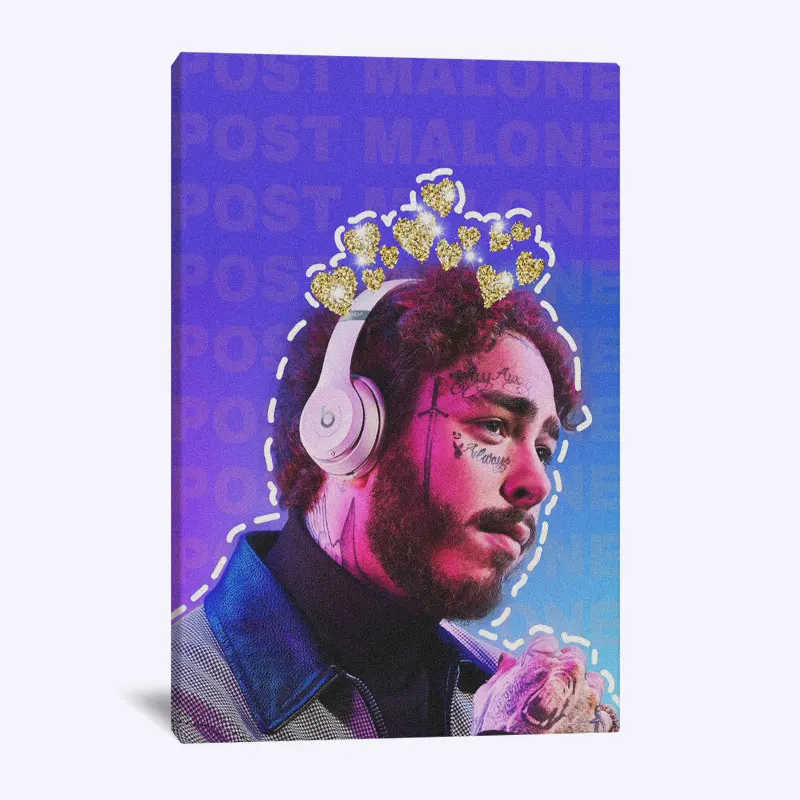 Постер для рисования Malone rapper настенная живопись на холсте гостиной дома спальни