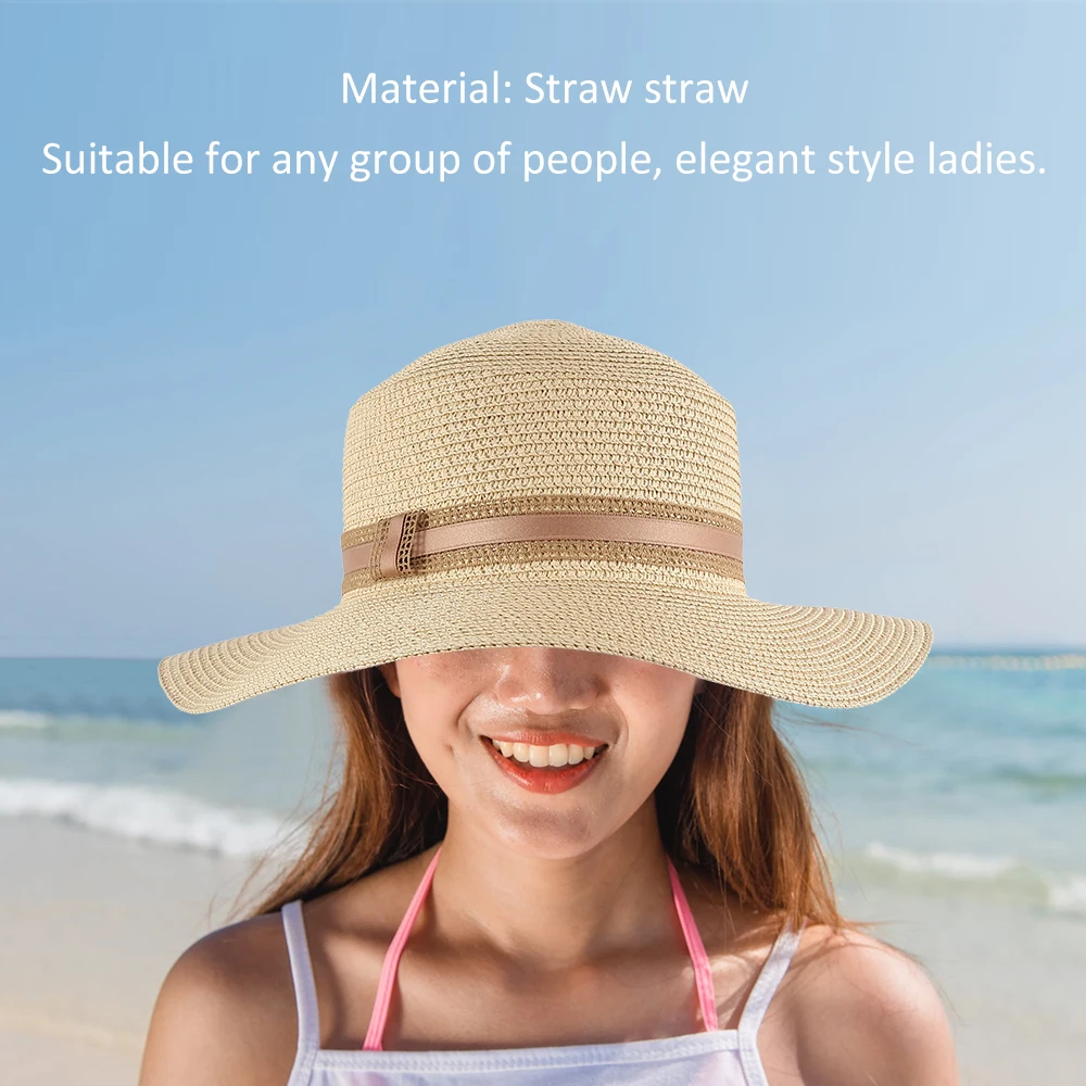 Женская шляпа для пирога, Летние головные уборы для женщин, Пляжная Солнцезащитная кружевная Соломенная шляпка, солнцезащитный козырек