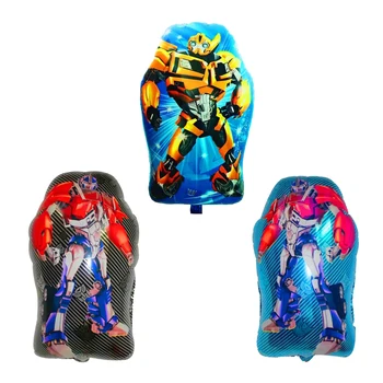 

50pcs Cartoon Transforme Printing Foil Balloons Bumblebee Optimus Prime Balloon Party Birthday Decoration Kids Gifts Supplies