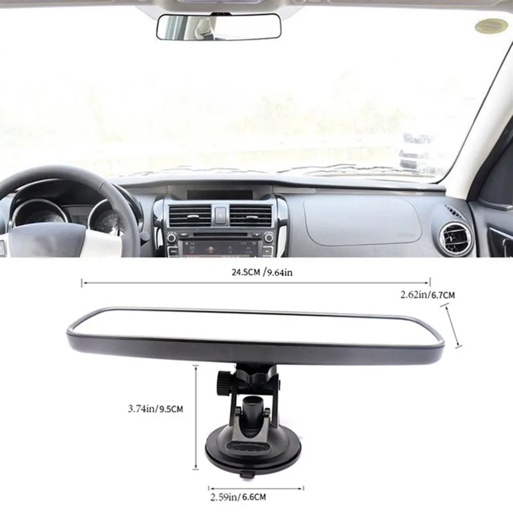 

High Definitio Rear View Mirror Universal Wide Angle Mirror with Suction Installation Car Interior Rearview Mirrors