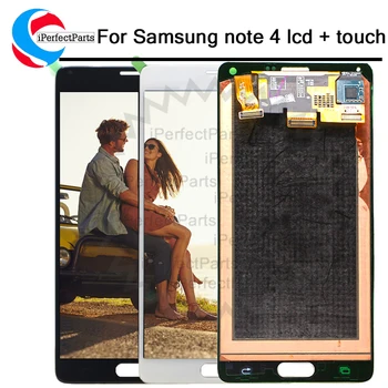 

Super AMOLED for Samsung Note 4 N910 N910A N910F Note4 LCD Display Touch Screen Digitizer Assembly 5.7" for Samsung Note 4 lcd