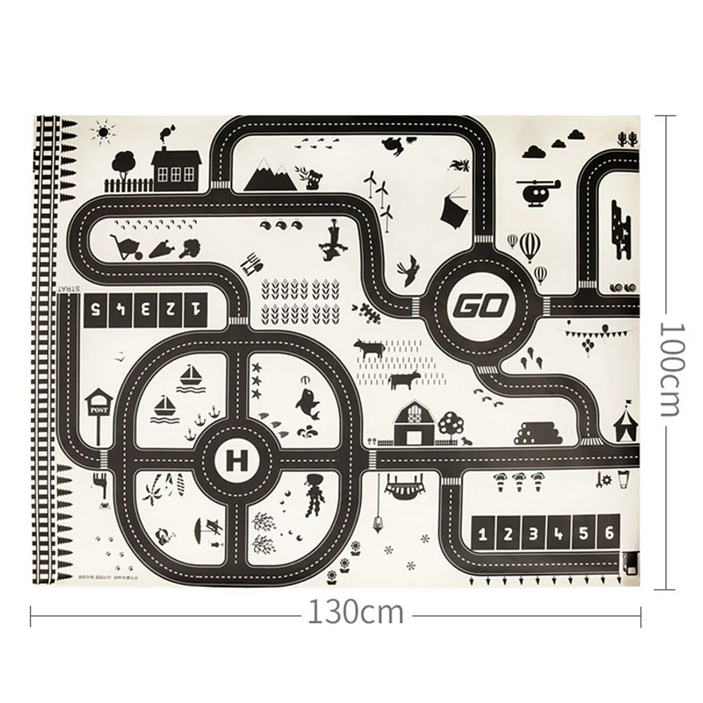 Современный стиль, автомобиль, городская сцена, таффик, карта шоссе, игровой коврик, детские коврики, коврик для ползания, развивающие игрушки для детей, игры, дорожный ковер