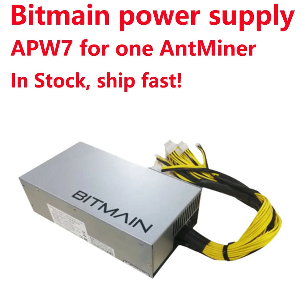 Оригинальный Bitmain 6PIN * 10 Antminer APW7 12 1800 Вт блок питания BITMAIN APW3 PSU Series ETH antminer S9 Z9 в