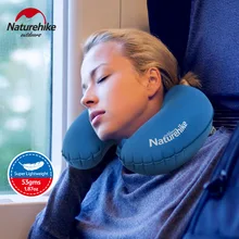 Природа поход U Стиль Открытый путешествия автомобильное кресло воздуха шейки тела Подушка Портативный складной Сверхлегкий ТПУ надувная подушка для шеи