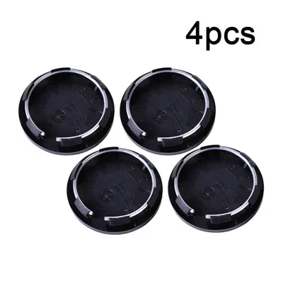 4pcs Black Plastic 50mm Car Trucks Vehicle Wheel Center Rim Hubs Covers Set Tyre No Badge Caps Covers Trim - Цвет: Черный