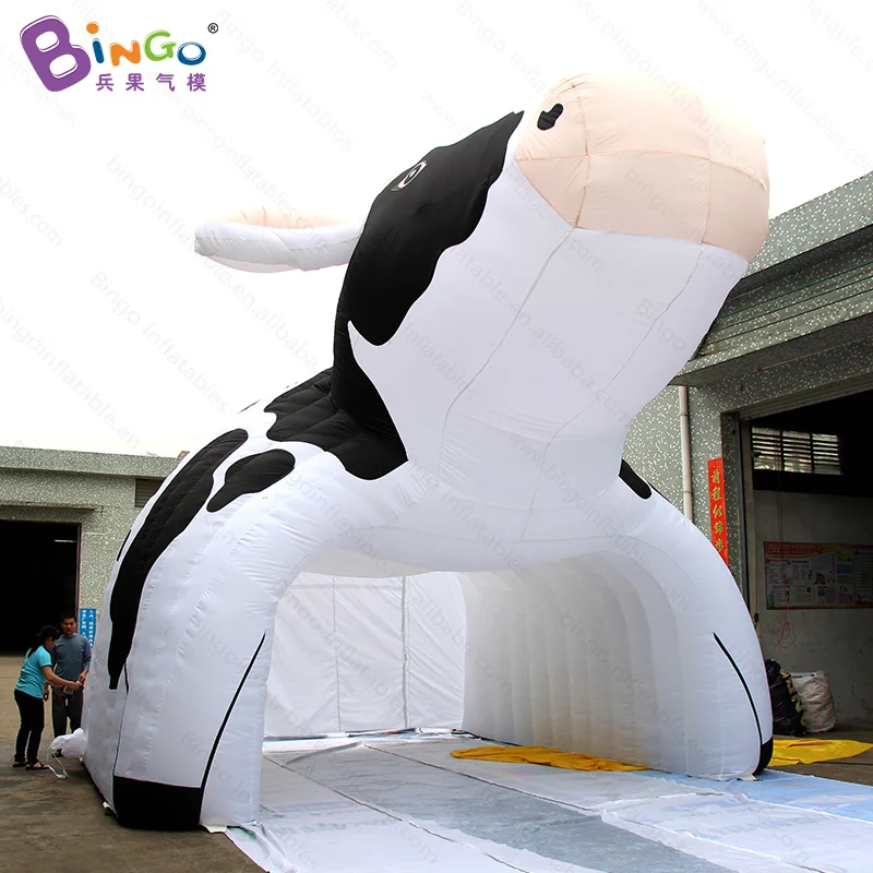  6X5X6 meters inflatable cattle tent  air-blown milk cow tunnel tent  large inflatable event tent to
