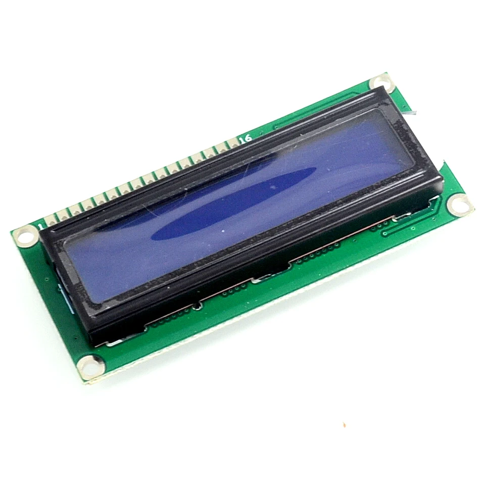 iic i2c 1602 lcd module blue screen library files in stock