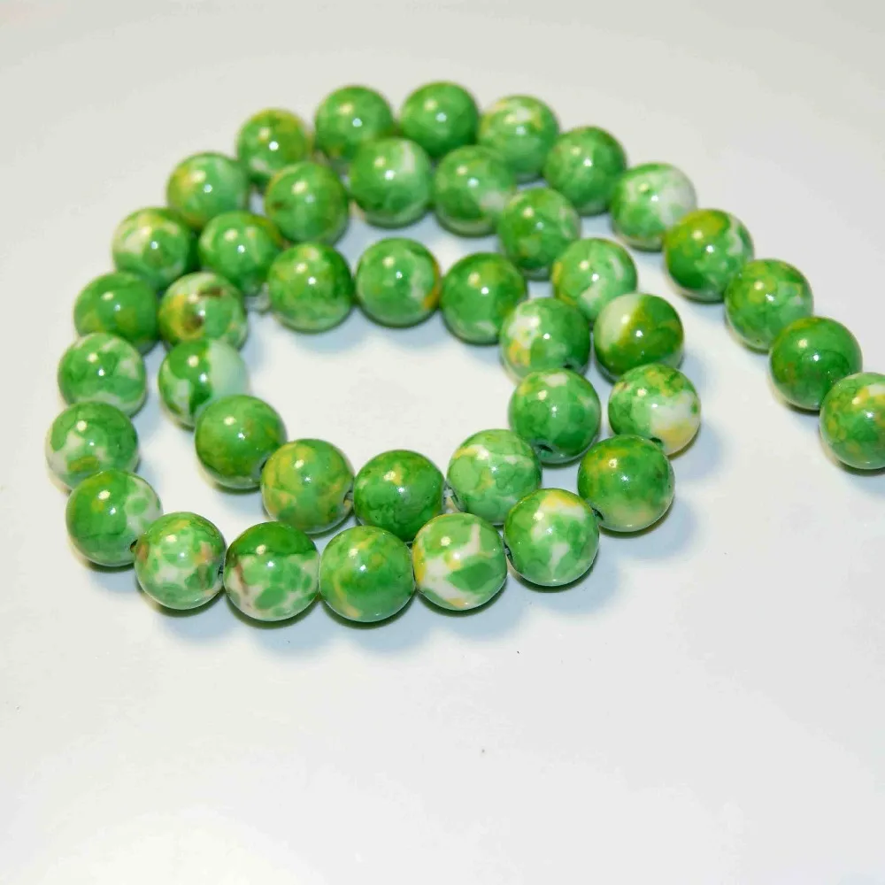 Wholesale New Green Natural Stone For Jewelry Making DIY Bracelet